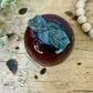 Vintage Crackle Art Glass Red Apple Figurine