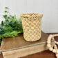 Vintage Chunky Wicker Pencil Holder