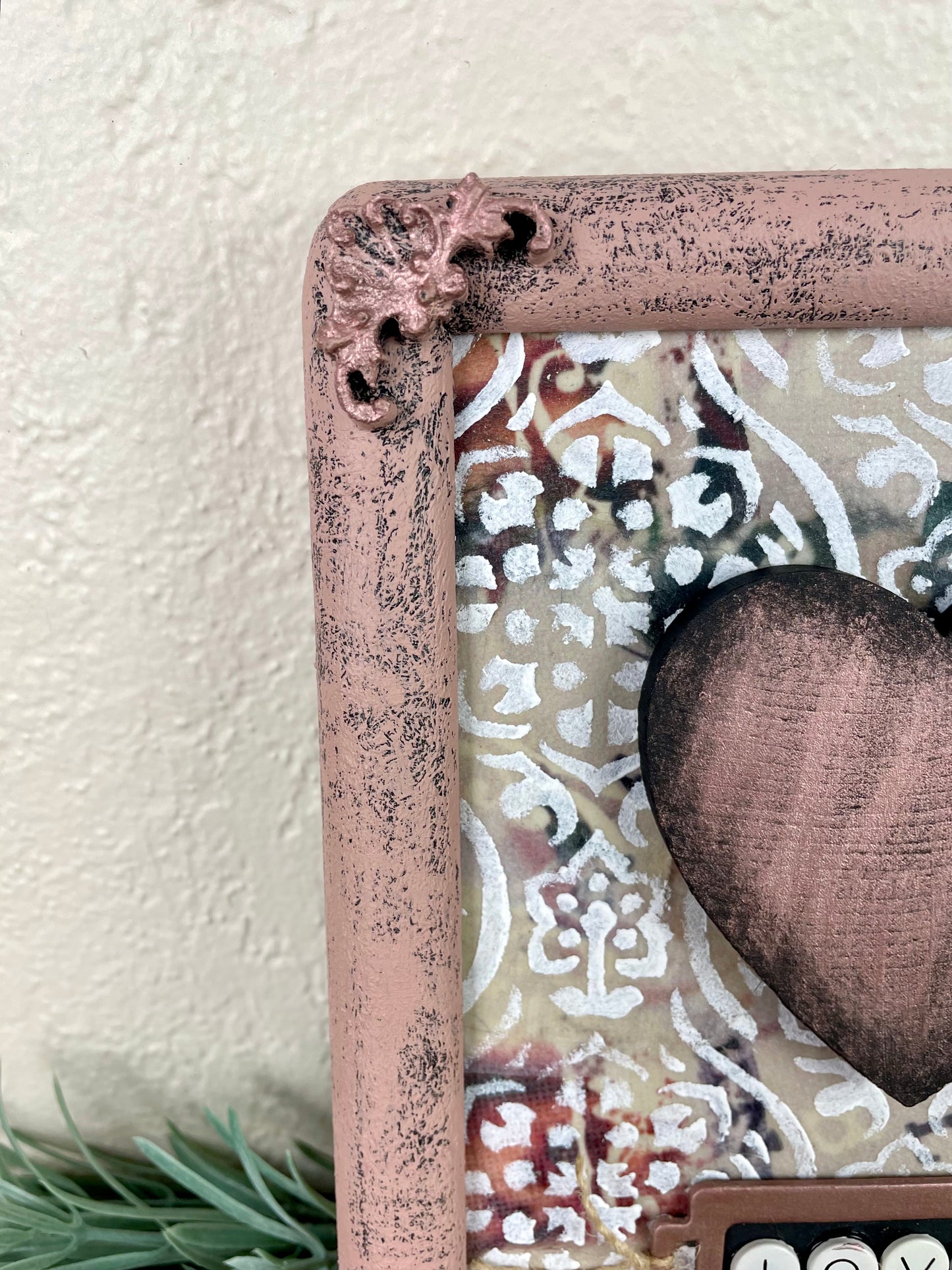 Upcycled Picture Frame “Love” Wall Art