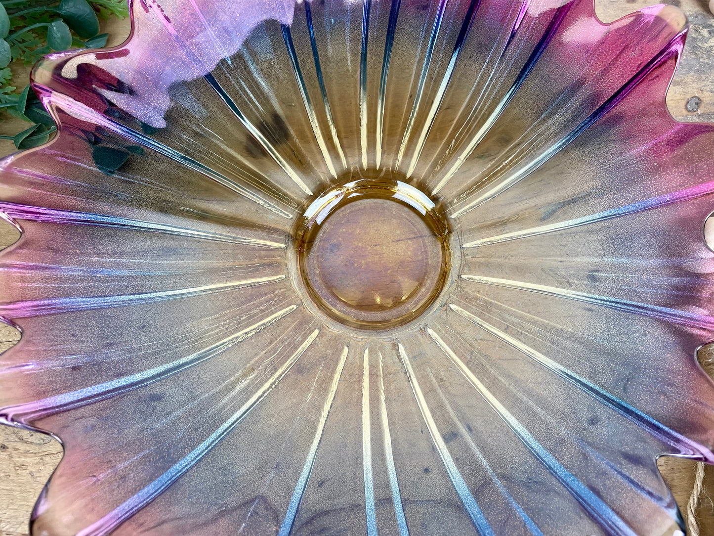 Vintage Federal Glass Celestial Gem Bowl