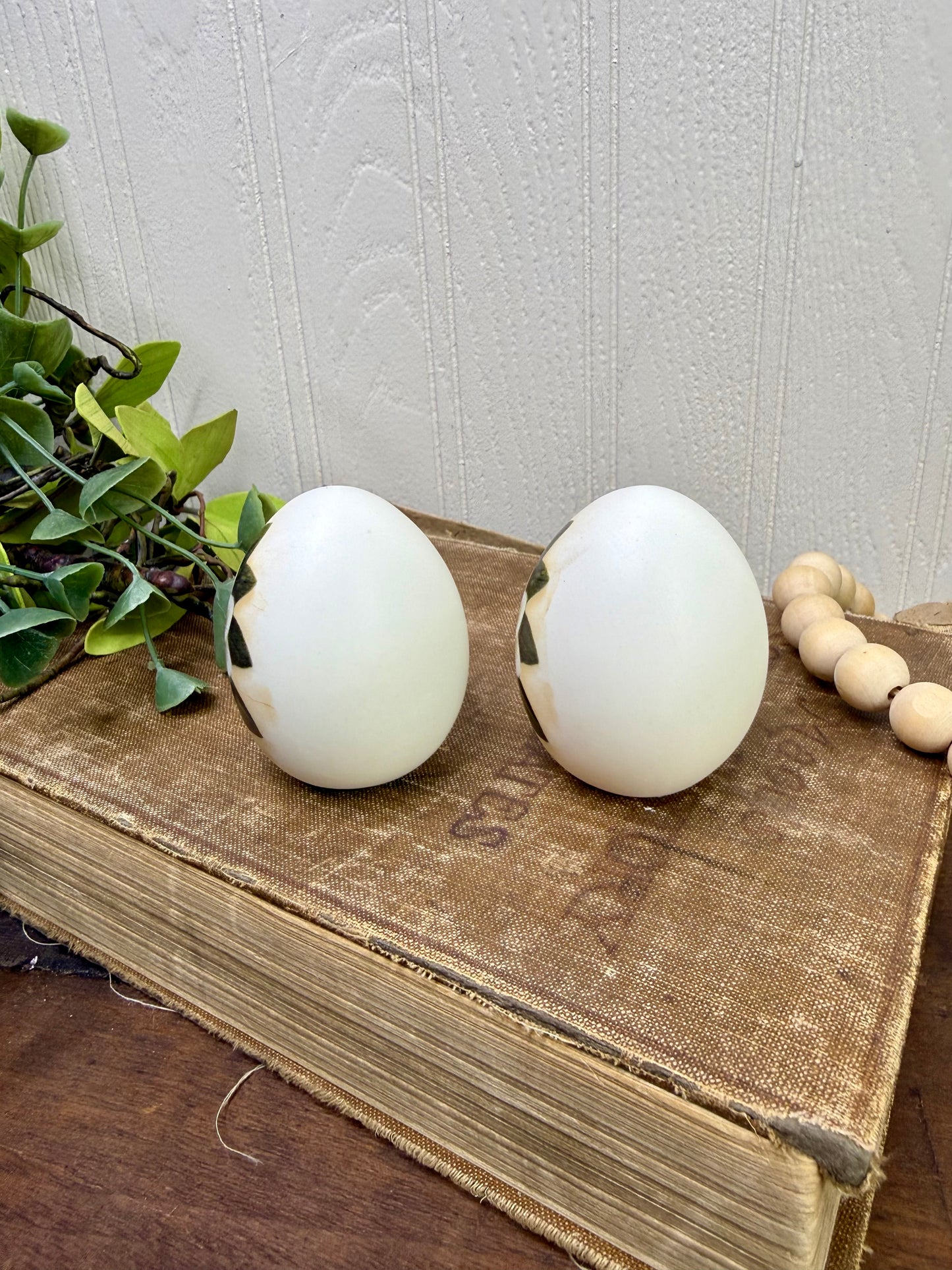 Vintage Laverne Pottery Ceramic Egg Set