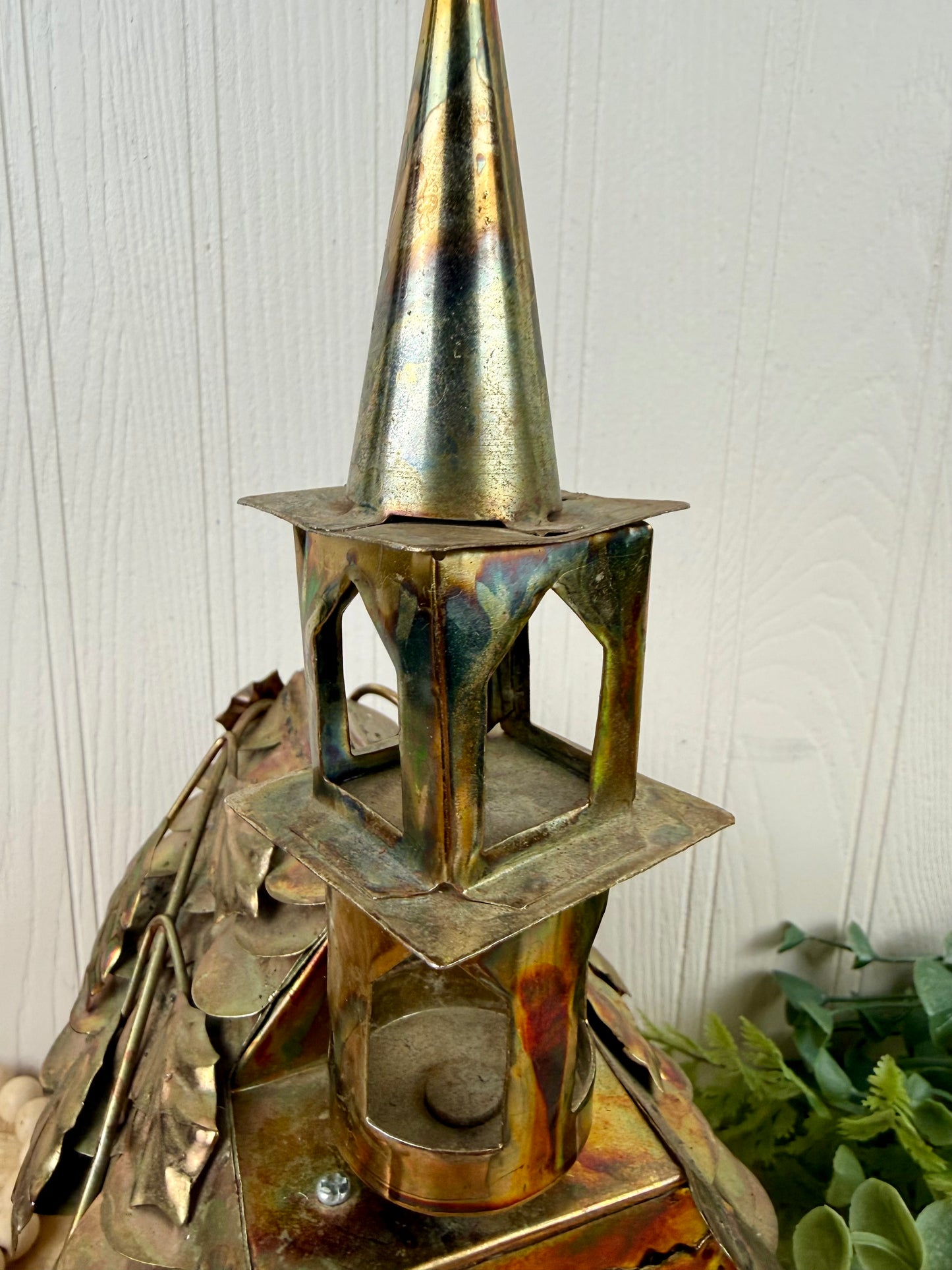 Vintage Mid-Century Berkeley Designs Metal Church Music Box