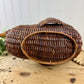 Vintage Large Wicker Duck Basket