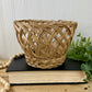 Vintage Open Weave Planter Basket