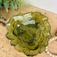 Vintage Indiana Glass Co. Green Loganberry Candy Dish
