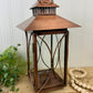 Copper Tea Light Candle Lantern