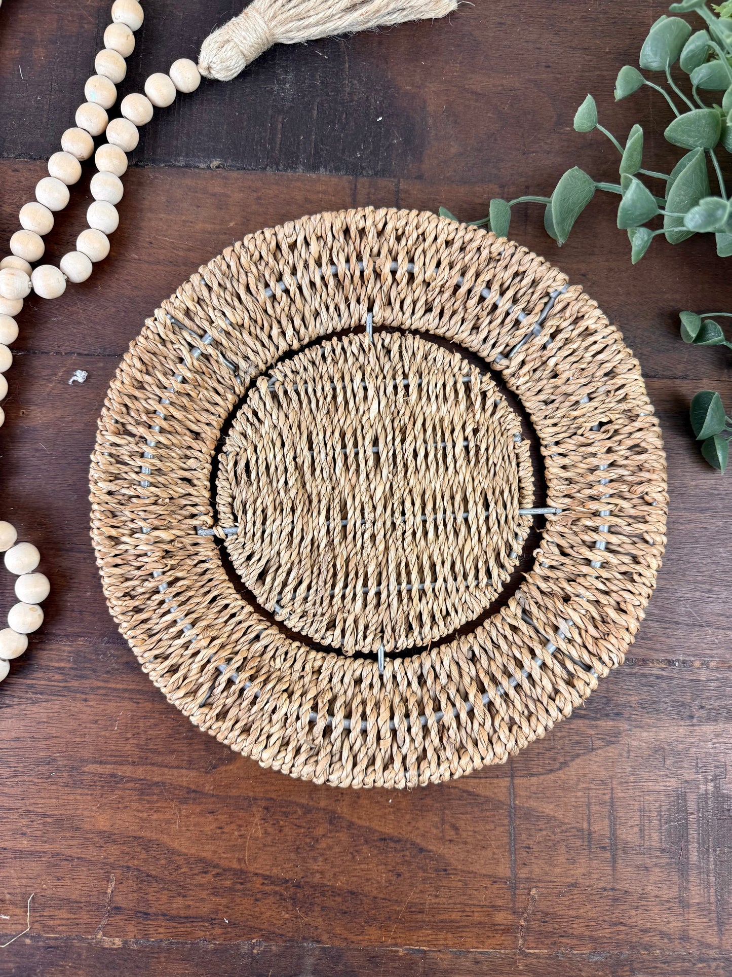 Decorative Woven Seagrass Charger Plate