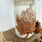 Handmade Upcycled Large Mason Jar Fall Floral Arrangment