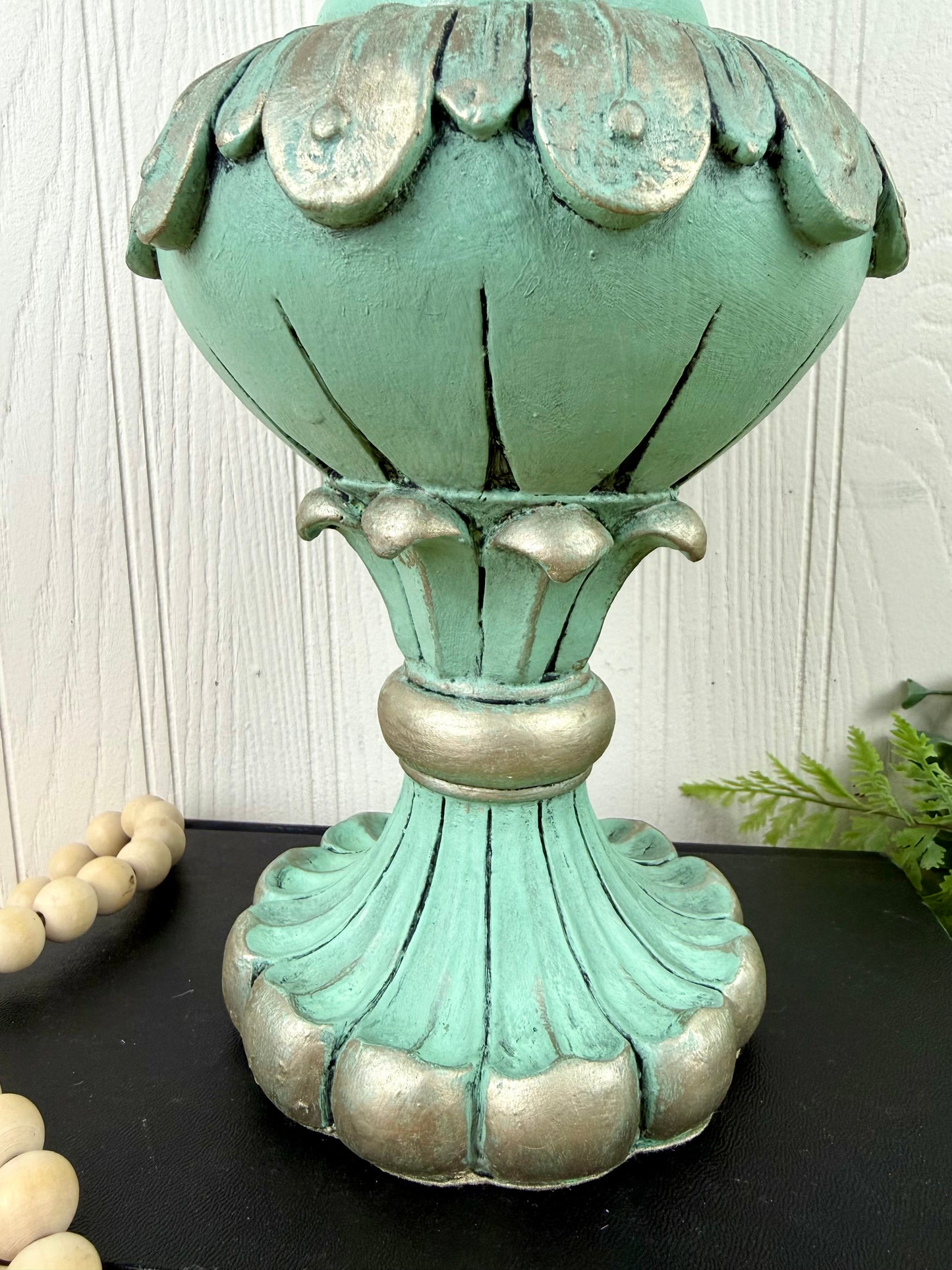 Upcycled Hand Painted Decorative Finial