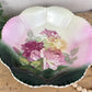 Vintage Scalloped Porcelain Bowl with Roses