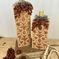 Handmade Light Orange Pumpkin Set with Metallic Details
