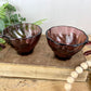 Vintage Hazel Atlas Set of Moroccan Amethyst Glass Punch Cups