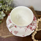 Antique J&G Meakin Tudor Roses Teacup and Saucer Set