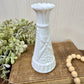 Vintage Anchor Hocking Stars & Bars Milk Glass Bud Vase