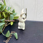 Vintage Mini Ceramic Standing Bunny Figurine