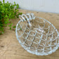 Vintage Clear Glass Pineapple Trinket Dish