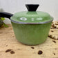 Vintage Mid-Century Club Aluminum Avocado Green Saucepan
