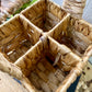 Vintage Divided Square Storage Basket