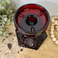 Vintage Avon Cape Cod Ruby Red Glass Hurricane Lamp Base