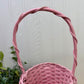 Vintage Pink Spring Basket