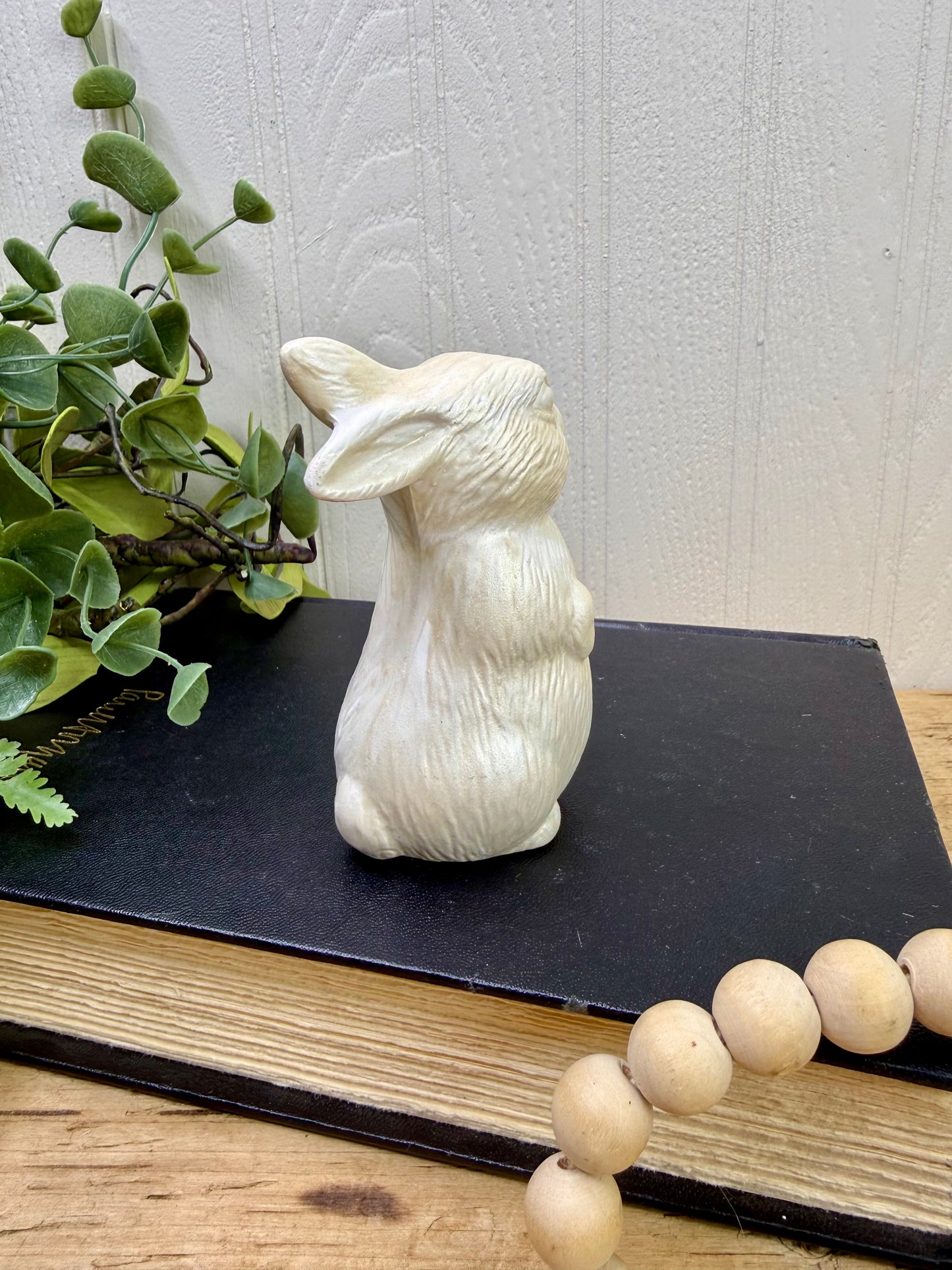 Vintage Handmade Ceramic Bunny Figurine