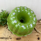 Vintage Avocado Green Fluted Aluminum Bundt Pan