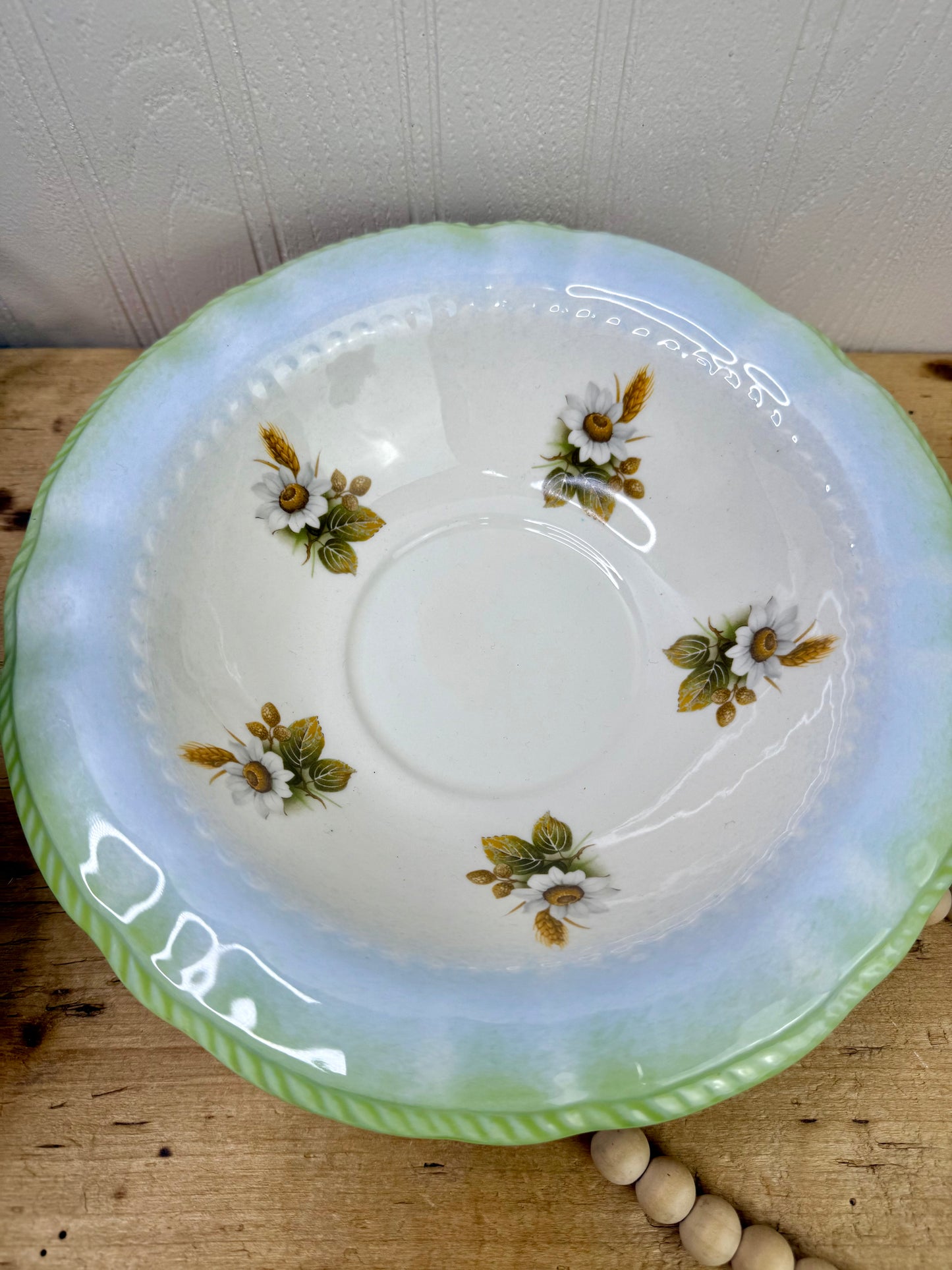 Vintage Handmade Ceramic Small Pitcher & Bowl Set
