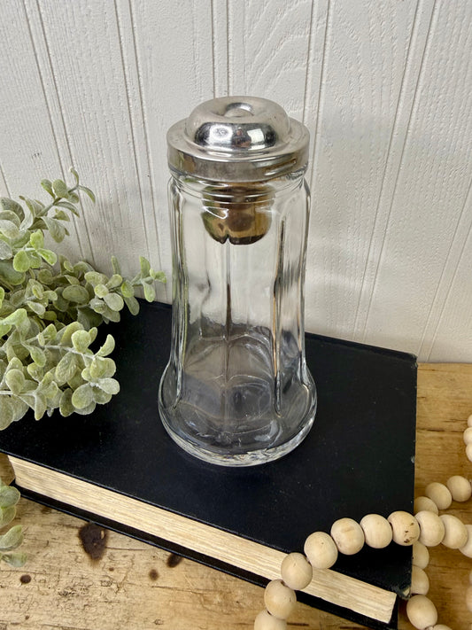 Vintage Spengler-Loomis Glass Sugar Dispenser