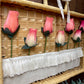Handmade Pink Rose Wicker Wall Decor