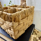 Vintage Divided Square Storage Basket