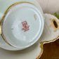 Antique Limoges French Porcelain Sugar Dish Set