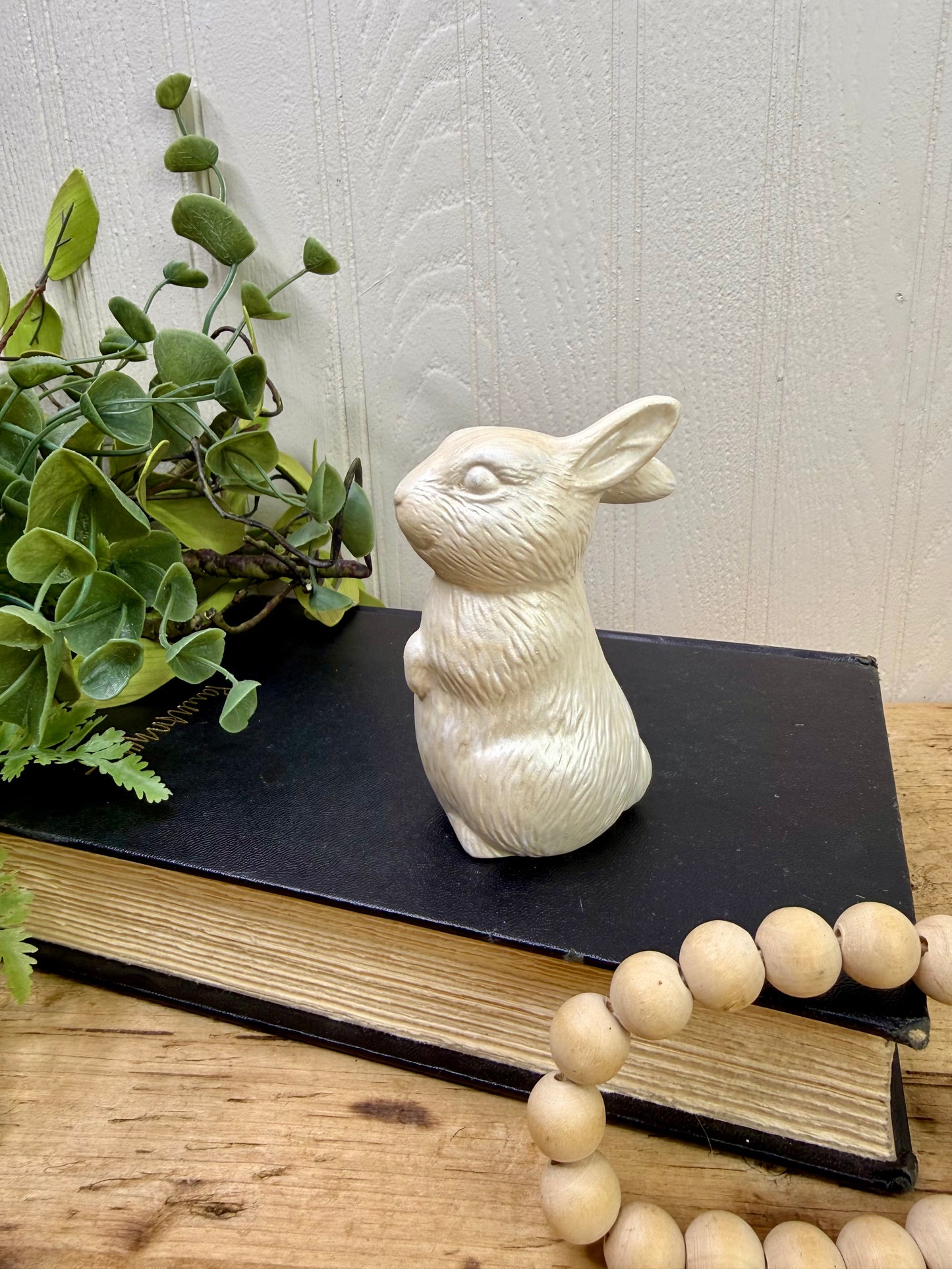 Vintage Handmade Ceramic Bunny Figurine
