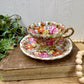 Vintage Norcrest Hand Painted Fine China Teacup & Saucer