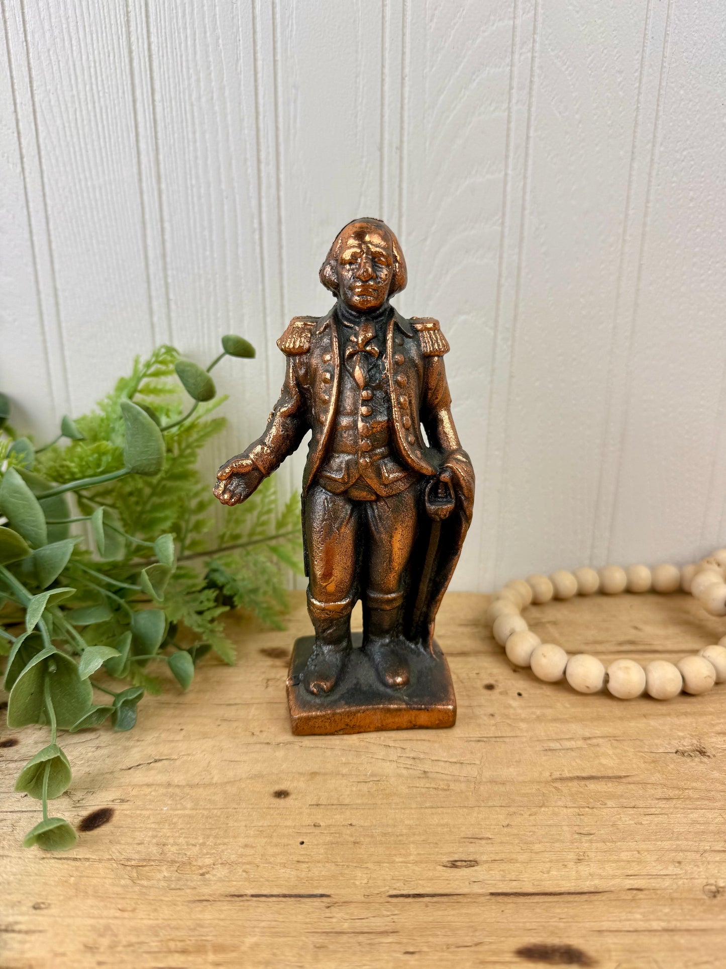 Vintage Cast Iron George Washington Coin Bank