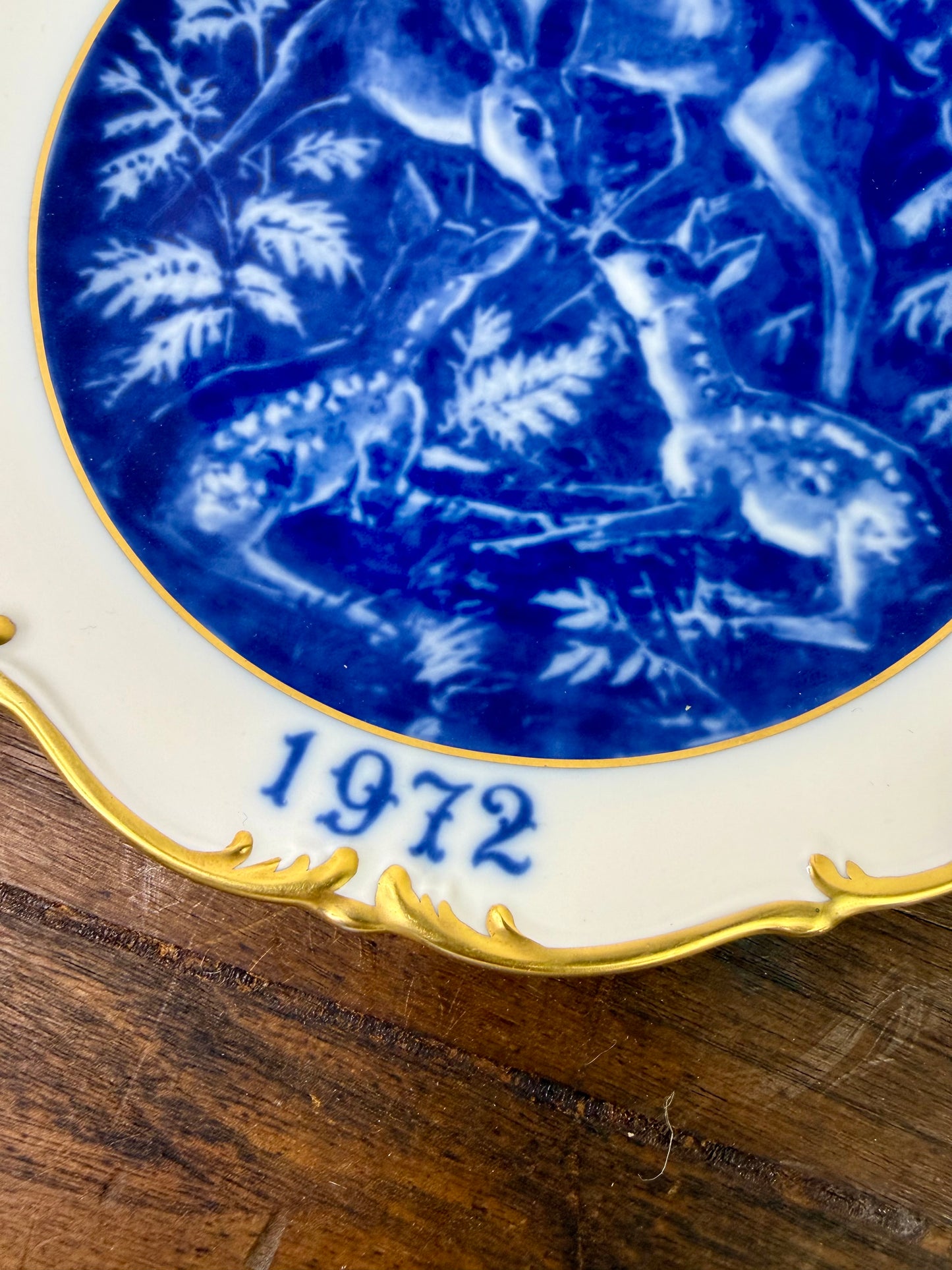 Vintage 1972 Dresden Porcelain Mother's Day Plate
