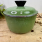 Vintage Mid-Century Club Aluminum Avocado Green Saucepan