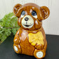 Vintage 1980’s Ceramic Bear Honey Pot with Dipper