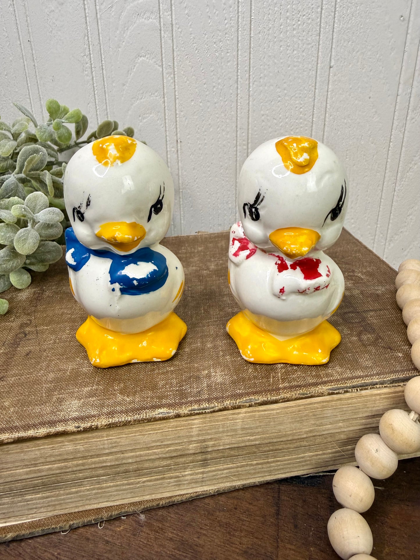 Vintage 1940’s American Bisque Duck Salt & Pepper Shaker