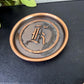 Vintage Monogrammed Copper Coaster