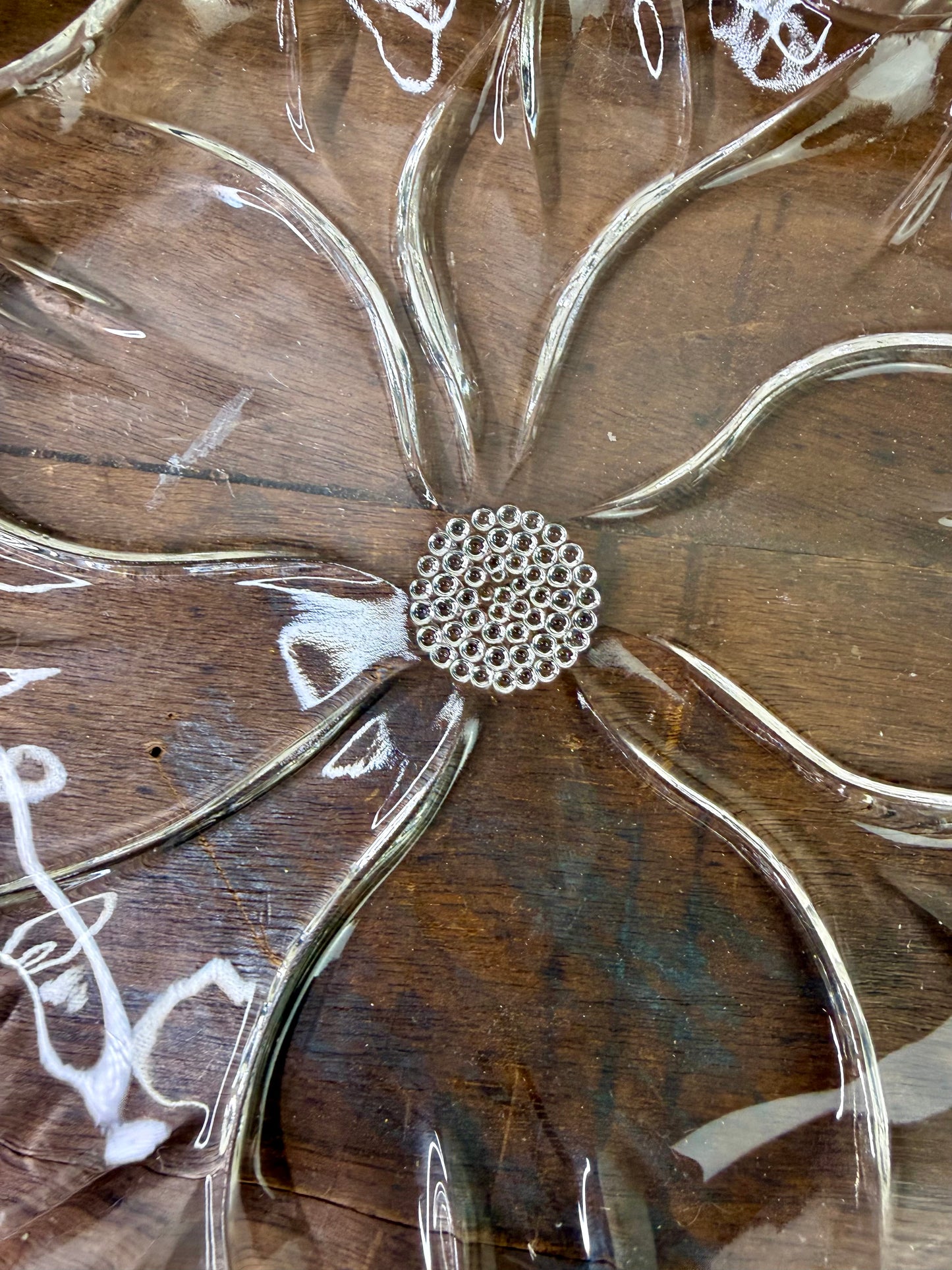 Vintage Mid-Century Colony Glass Garden Club Salad Plate