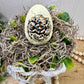 Handmade Rustic Bed Spring Nest with Yellow Egg