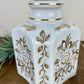 Vintage Porcelain Apothecary Bottle with Lid