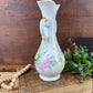 Vintage Porcelain Arnart Floral Double Handle Vase