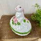 Vintage Avon Bunny Ceramic Trinket Box