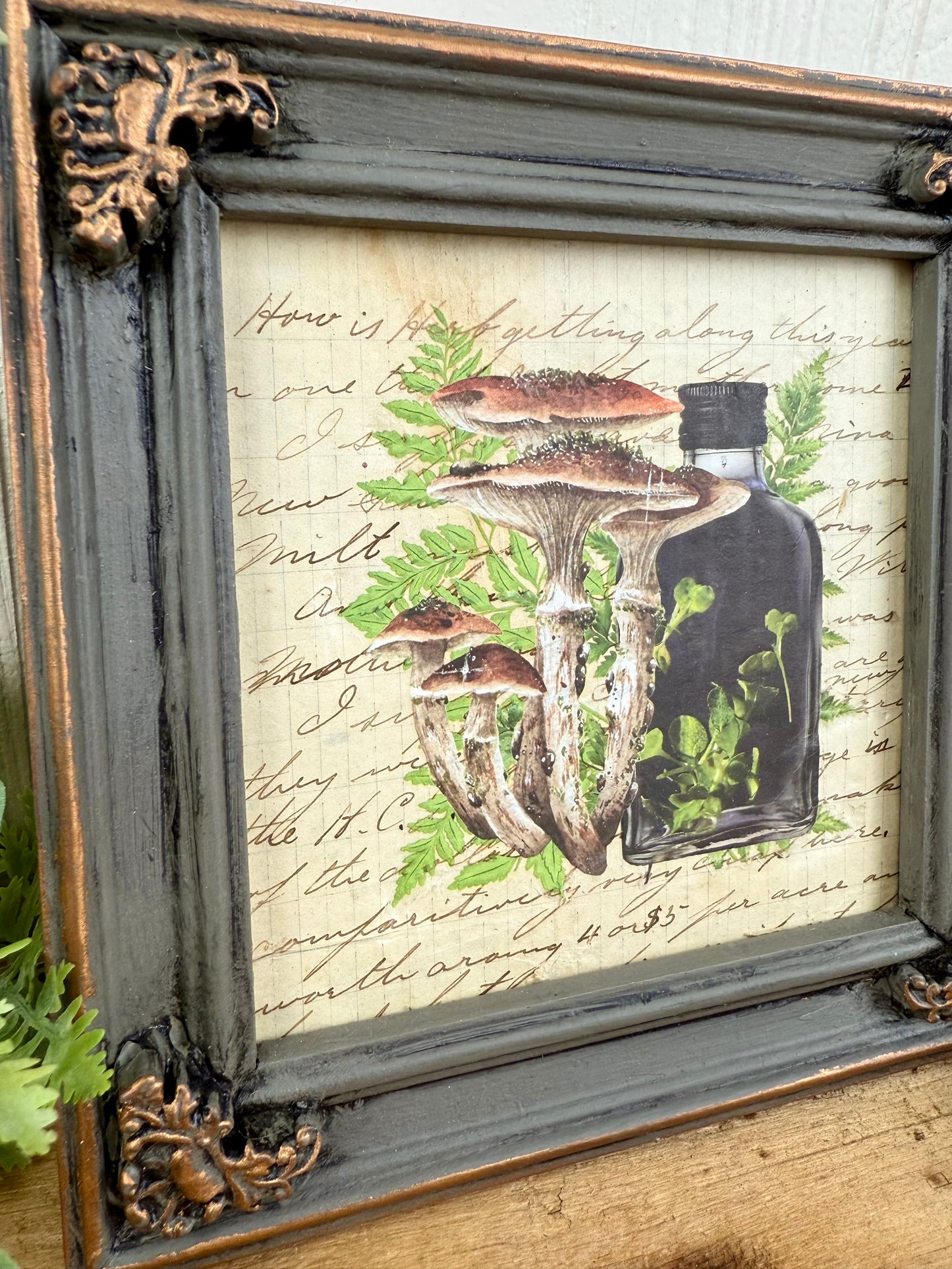 Handmade Upcycled ApothecaryWall Art