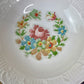 Vintage Canonsburg Pottery Cross-stitch Floral Dessert Bowl