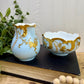 Antique Haviland & Co. French Limoges Porcelain Mini Pitcher & Basin Set