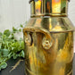 Vintage Brass Milk Can Vase