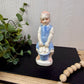 Vintage Porcelain Girl with Egg Basket Figurine