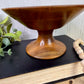 Vintage Mid-Century Walnut Pedestal Bowl